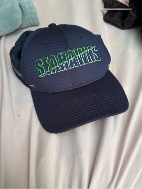Seattle Seahawks Navy Mesh Performance Cap